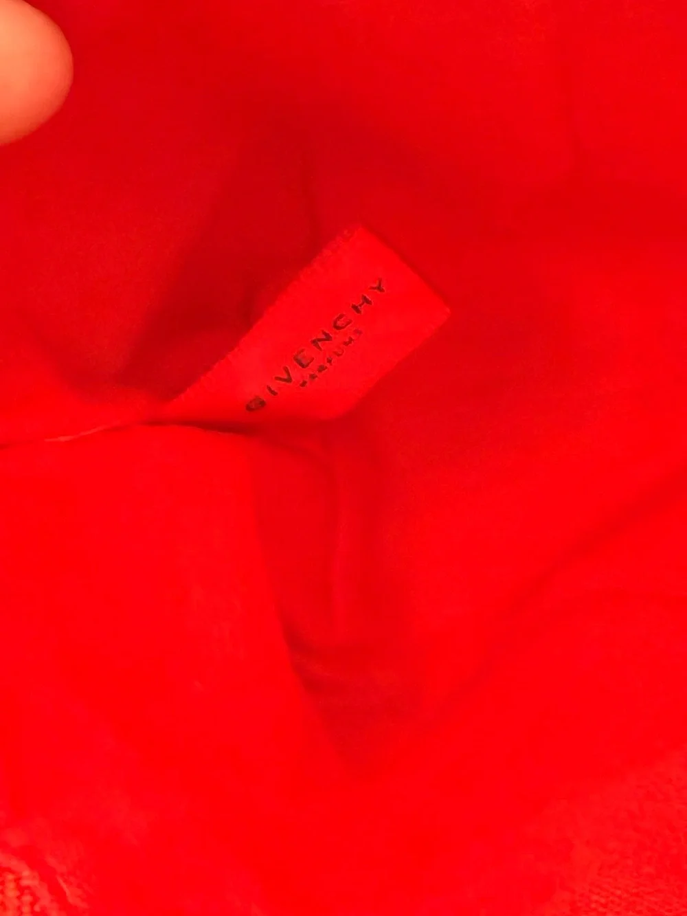 Givenchy Beauty Red Cosmetic Pouch Makeup Bag w/ Chain customized Crossbody